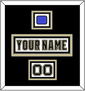 Pittsburgh Nameplate, Number (Shoulder) & 2014 Stadium Series-Chicago Patch - White Jersey - Triple Mat 3