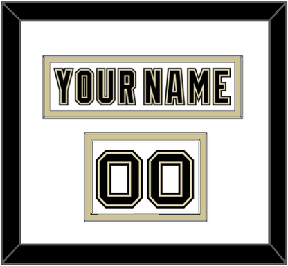 Pittsburgh Nameplate & Number (Shoulder) - White Jersey (2002-2007) - Signature Tier 1