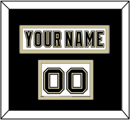 Pittsburgh Nameplate & Number (Shoulder) - White Jersey (2002-2007) - Signature Tier 3