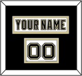 Pittsburgh Nameplate & Number (Shoulder) - Road White (2007-2016) - Double Mat 3