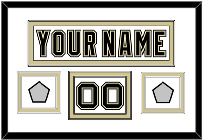 Pittsburgh Nameplate, Number (Shoulder) & 2 Stanley Cup Finals Patches - Road White (2007-2016) - Signature Tier 1