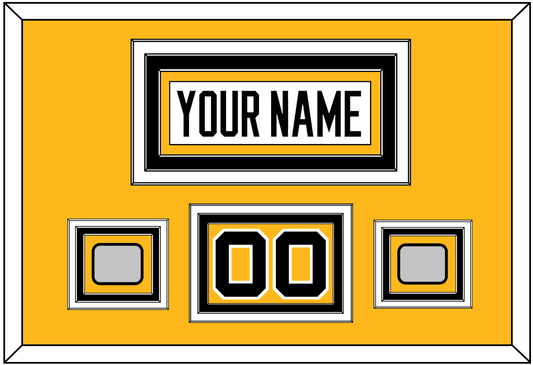 Pittsburgh Nameplate, Number (Shoulder) & 2 Stanley Cup Finals Patches - Home White (1988-1992) - Premier Tier 2