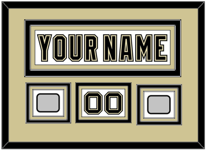 Pittsburgh Nameplate, Number (Shoulder) & 2 Stanley Cup Finals Patches - Road White (2007-2016) - Premier Tier 2