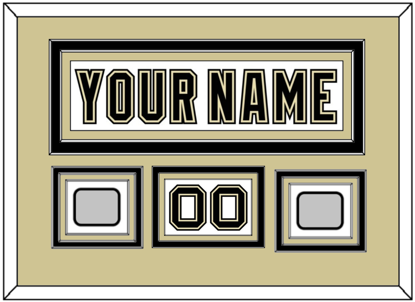Pittsburgh Nameplate, Number (Shoulder) & 2 Stanley Cup Finals Patches - Road White (2007-2016) - Premier Tier 2