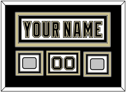 Pittsburgh Nameplate, Number (Shoulder) & 2 Stanley Cup Finals Patches - Road White (2007-2016) - Premier Tier 3