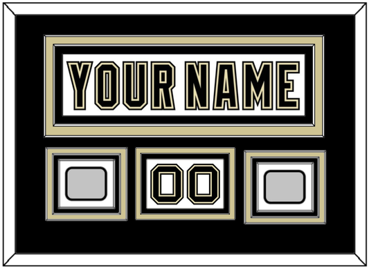 Pittsburgh Nameplate, Number (Shoulder) & 2 Stanley Cup Finals Patches - Road White (2007-2016) - Premier Tier 3