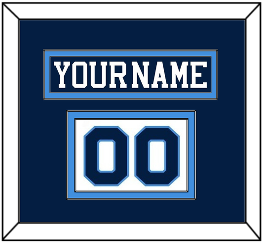 Pittsburgh Nameplate & Number (Shoulder) - Road Blue (1977-1980) - Signature Tier 2