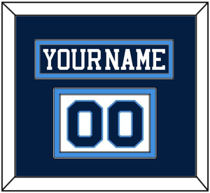 Pittsburgh Nameplate & Number (Shoulder) - Road Blue (1977-1980) - Double Mat 2