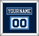 Pittsburgh Nameplate & Number (Shoulder) - Road Blue (1977-1980) - Double Mat 2