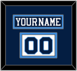 Pittsburgh Nameplate & Number (Shoulder) - Road Blue (1977-1980) - Double Mat 2