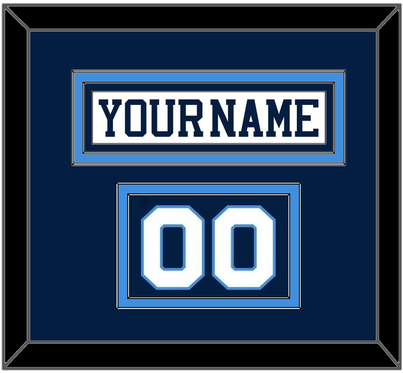 Pittsburgh Nameplate & Number (Shoulder) - Home White (1977-1980) - Signature Tier 2