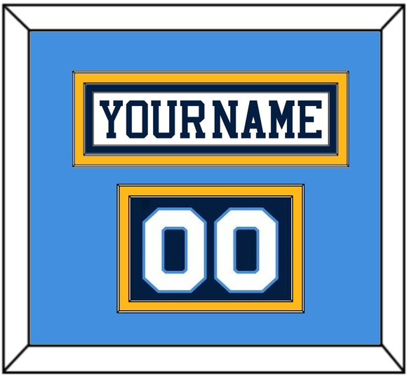 Pittsburgh Nameplate & Number (Shoulder) - Home White (1977-1980) - Double Mat 3