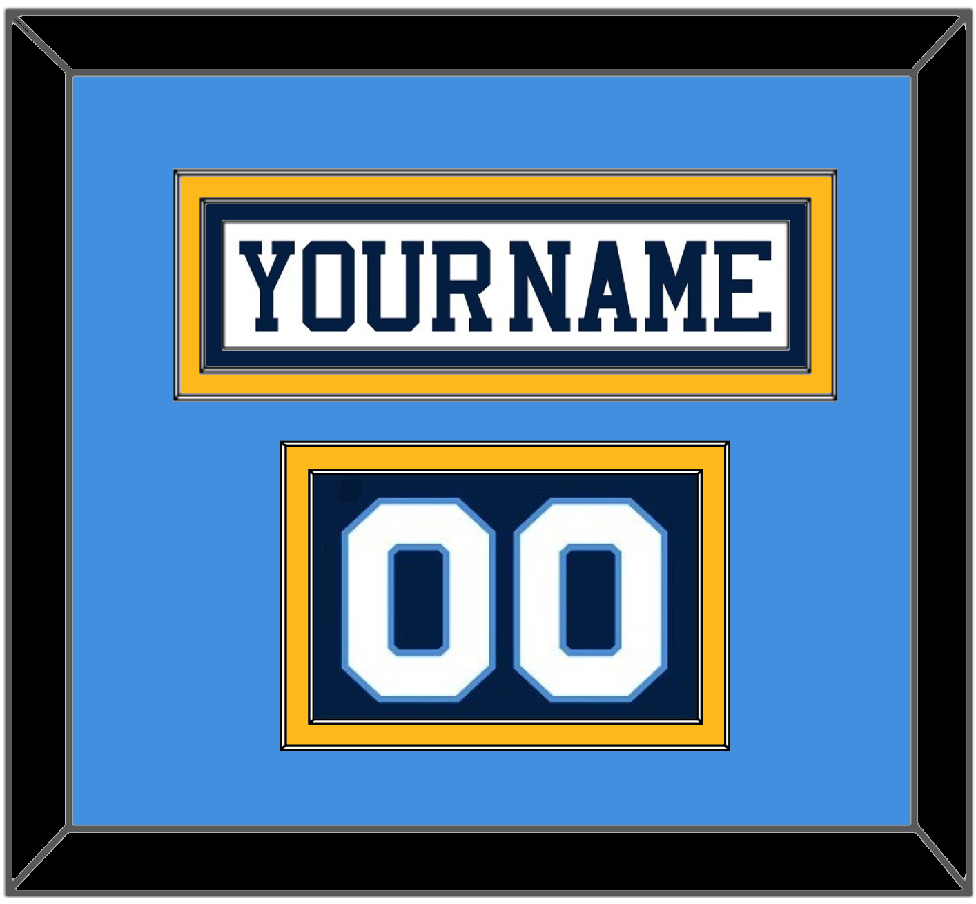 Pittsburgh Nameplate & Number (Shoulder) - Home White (1977-1980) - Signature Tier 3