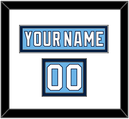 Pittsburgh Nameplate & Number (Shoulder) - 2008 Winter Classic Powder Blue - Signature Tier 1