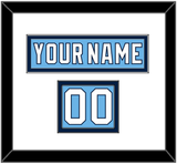 Pittsburgh Nameplate & Number (Shoulder) - 2008 Winter Classic Powder Blue - Double Mat 1