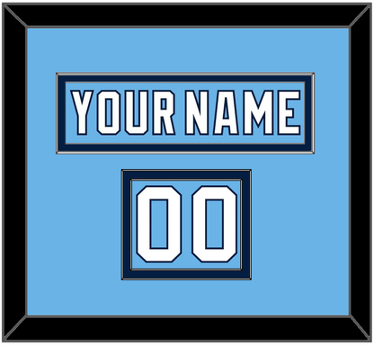 Pittsburgh Nameplate & Number (Shoulder) - Alternate Powder Blue (2008-2011) - Signature Tier 2