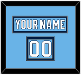 Pittsburgh Nameplate & Number (Shoulder) - 2008 Winter Classic Powder Blue - Double Mat 2