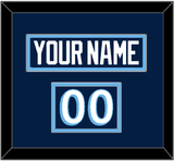 Pittsburgh Nameplate & Number (Shoulder) - Alternate Blue (2011-2013) - Double Mat 2