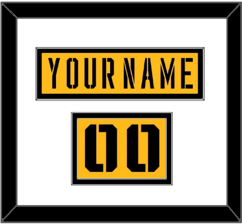 Pittsburgh Nameplate & Number (Shoulder) - 2017 Stadium Series Gold - Signature Tier 1
