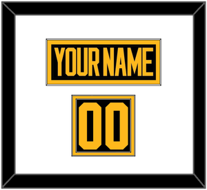 Pittsburgh Nameplate & Number (Shoulder) - 2019 Stadium Series Black - Double Mat 1