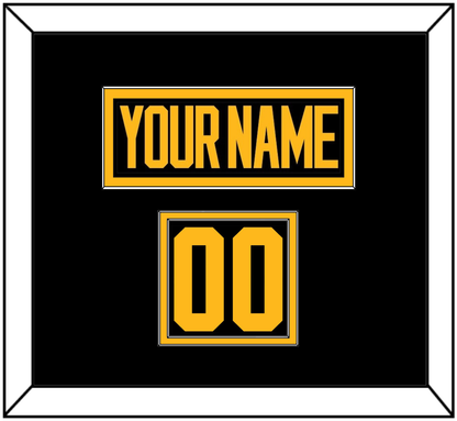 Pittsburgh Nameplate & Number (Shoulder) - 2019 Stadium Series Black - Signature Tier 2