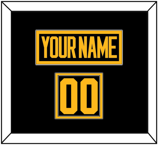 Pittsburgh Nameplate & Number (Shoulder) - 2019 Stadium Series Black - Signature Tier 2