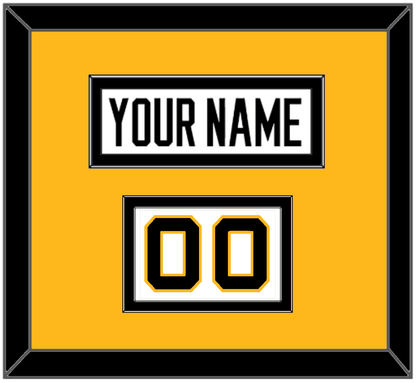 Pittsburgh Nameplate & Number (Shoulder) - Reverse Retro White (2020-2021) - Signature Tier 2