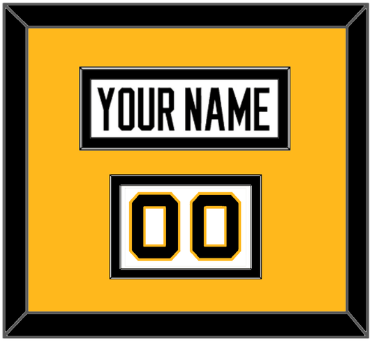 Pittsburgh Nameplate & Number (Shoulder) - Reverse Retro White (2020-2021) - Signature Tier 2