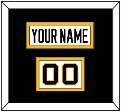 Pittsburgh Nameplate & Number (Shoulder) - Reverse Retro White (2020-2021) - Signature Tier 3