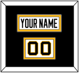 Pittsburgh Nameplate & Number (Shoulder) - Reverse Retro White (2020-2021) - Double Mat 3