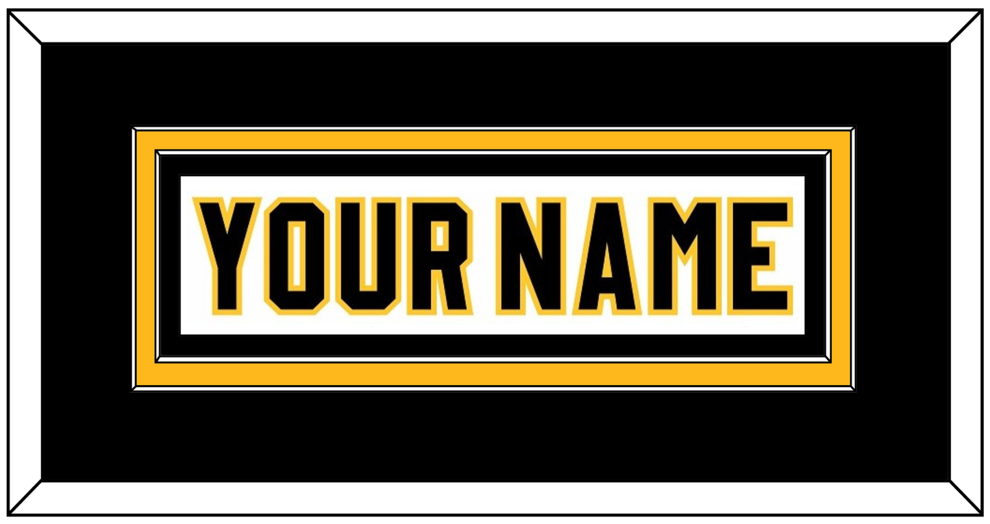 Pittsburgh Nameplate - Home White (1980-1981) - Signature Tier 2