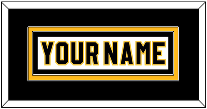 Pittsburgh Nameplate - Home White (1980-1981) - Signature Tier 2