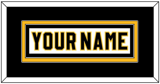 Pittsburgh Nameplate - Home White (1980-1981) - Signature Tier 2