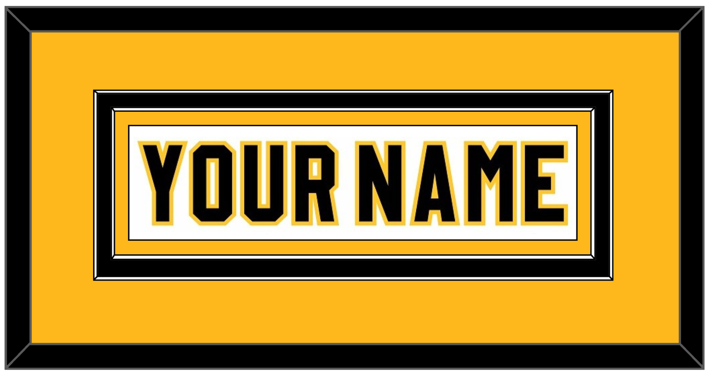 Pittsburgh Nameplate - Home White (1980-1981) - Signature Tier 3