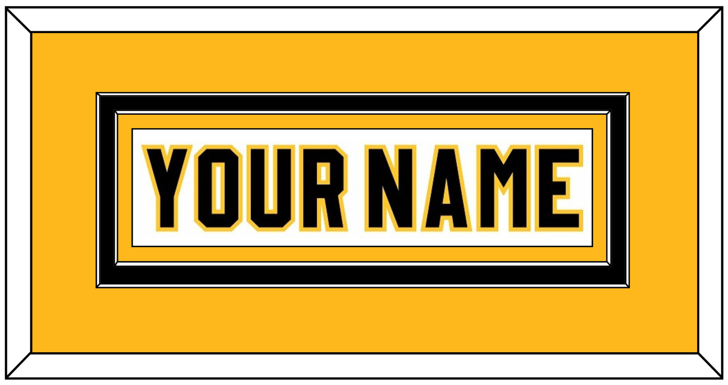 Pittsburgh Nameplate - Home White (1980-1981) - Signature Tier 3