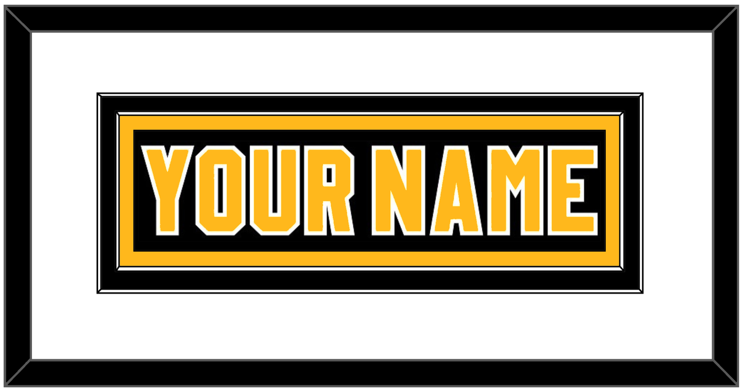 Pittsburgh Nameplate - Road Black (1980-1981) - Signature Tier 1