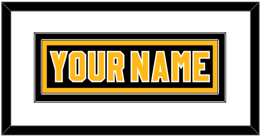 Pittsburgh Nameplate - Road Black (1980-1981) - Signature Tier 1