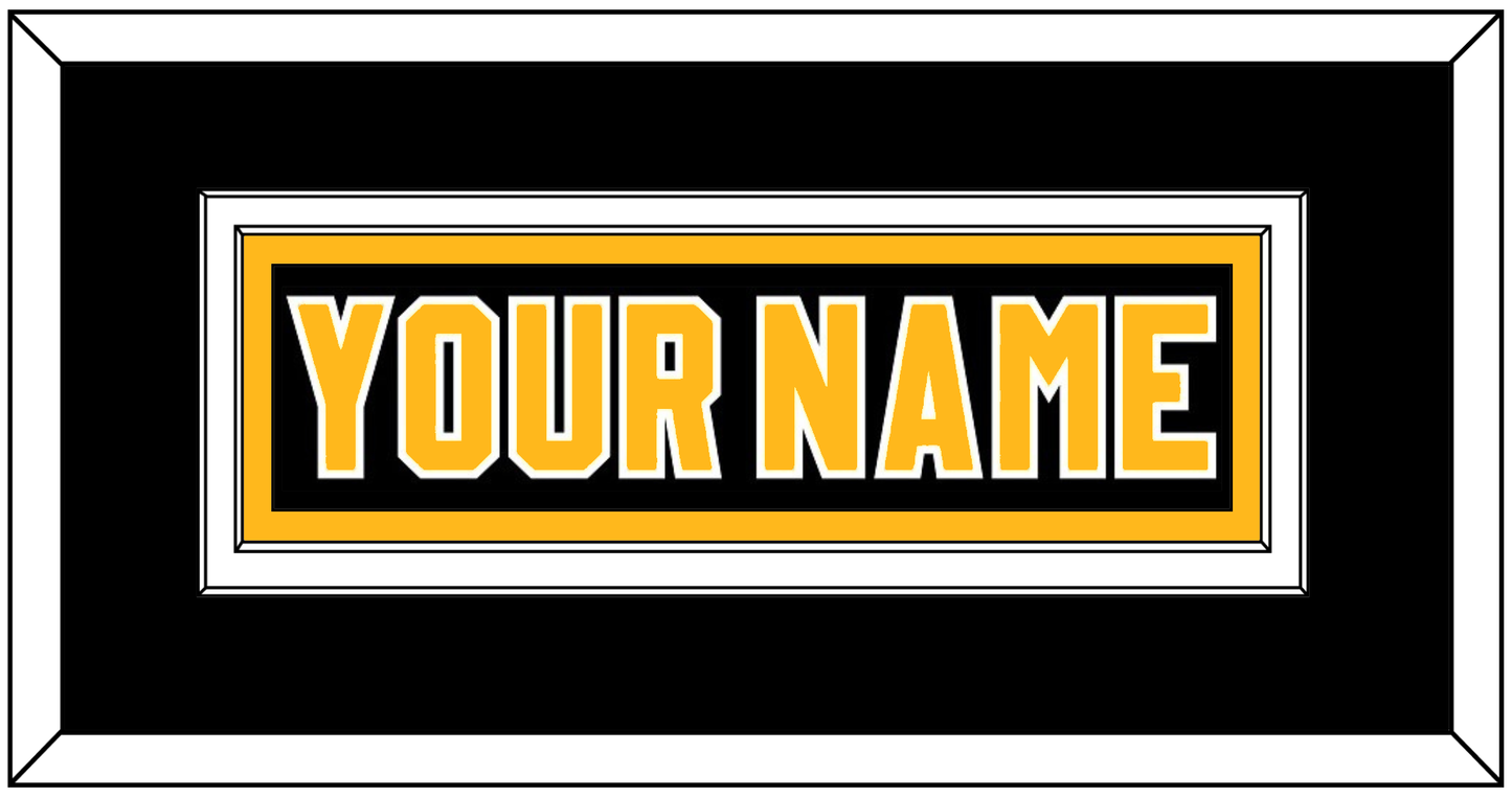 Pittsburgh Nameplate - Road Black (1980-1981) - Signature Tier 2
