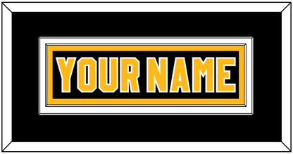 Pittsburgh Nameplate - Road Black (1980-1981) - Signature Tier 2