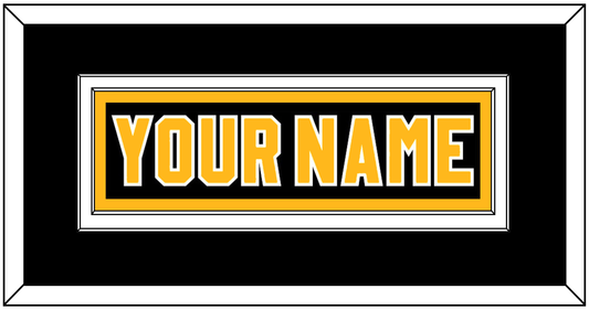 Pittsburgh Nameplate - Road Black (1980-1981) - Signature Tier 2