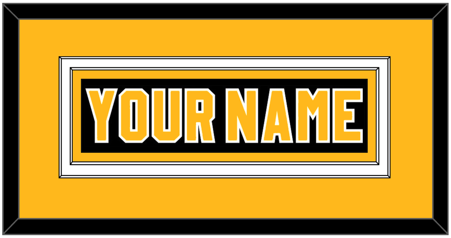 Pittsburgh Nameplate - Road Black (1980-1981) - Signature Tier 3