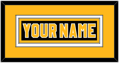 Pittsburgh Nameplate - Road Black (1980-1981) - Signature Tier 3