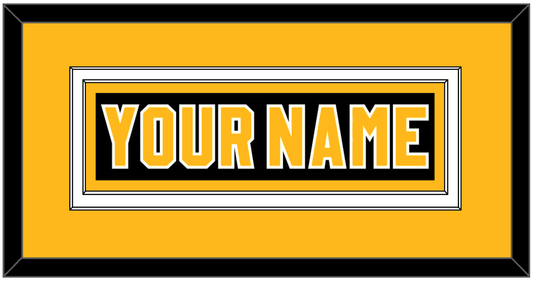 Pittsburgh Nameplate - Road Black (1980-1981) - Signature Tier 3