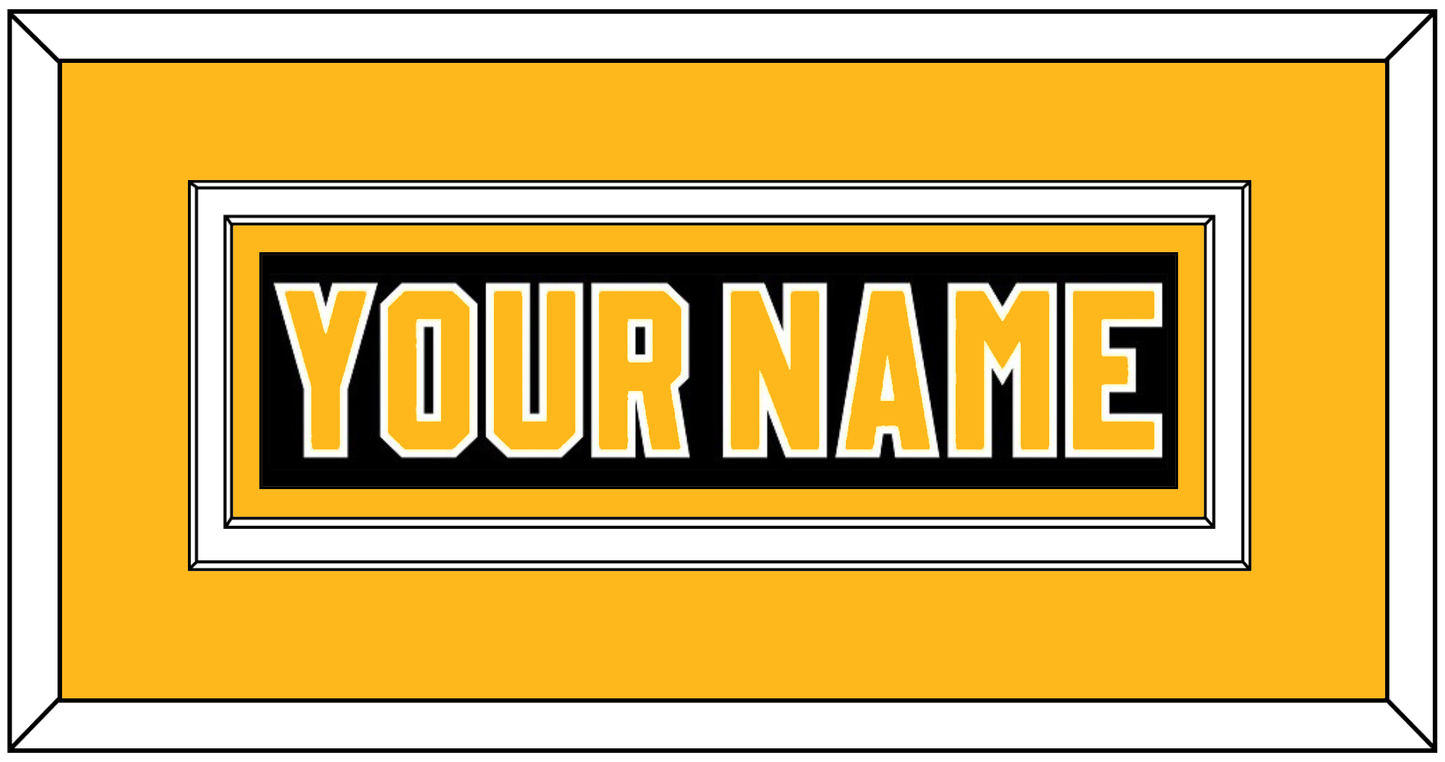 Pittsburgh Nameplate - Road Black (1980-1981) - Signature Tier 3