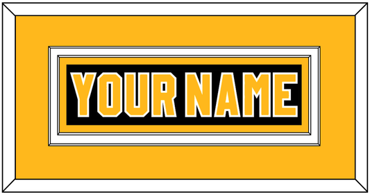 Pittsburgh Nameplate - Road Black (1980-1981) - Signature Tier 3