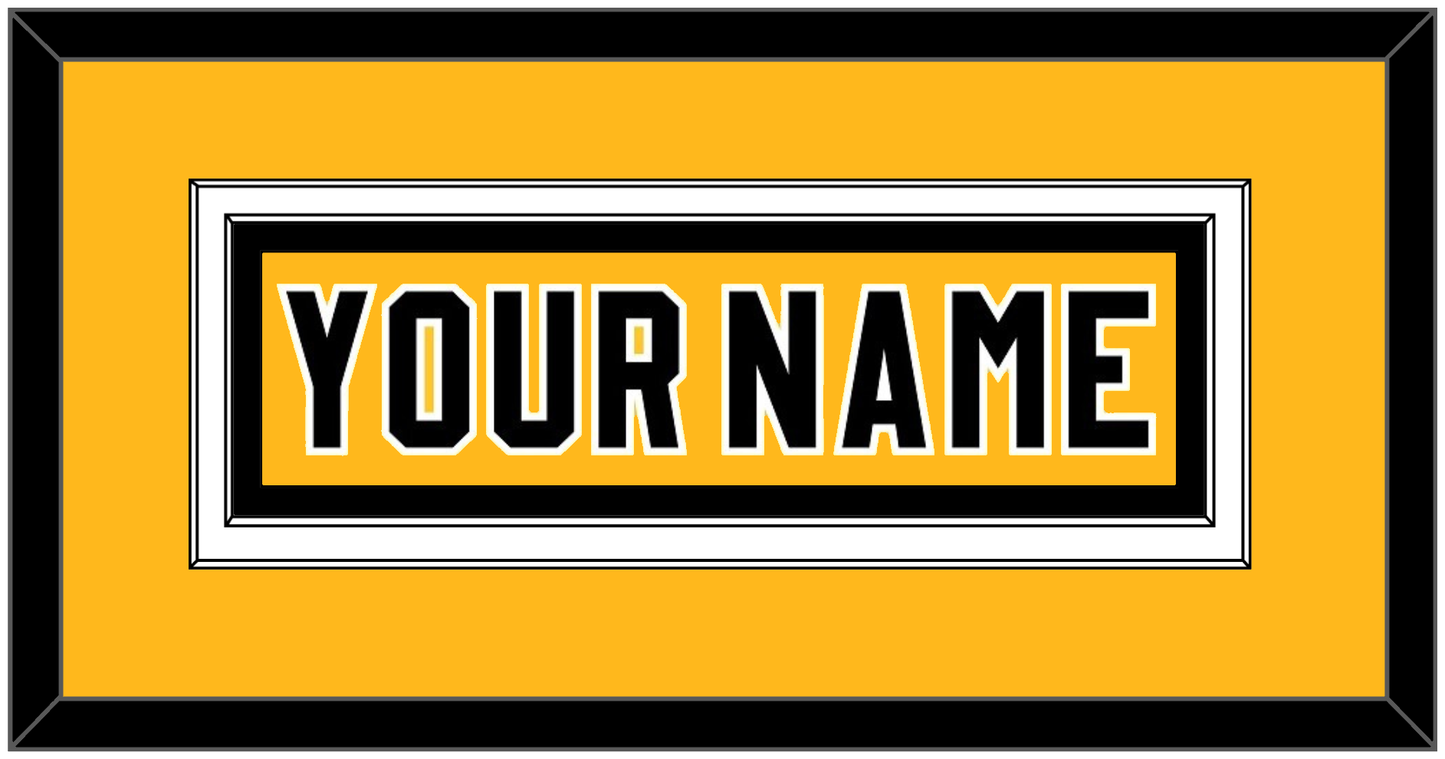 Pittsburgh Nameplate - Alternate Gold (1980-1981) - Signature Tier 2