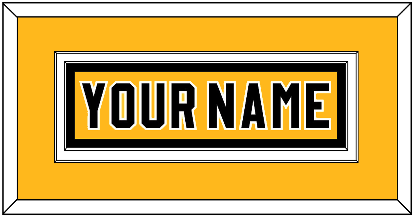 Pittsburgh Nameplate - Alternate Gold (1980-1981) - Signature Tier 2