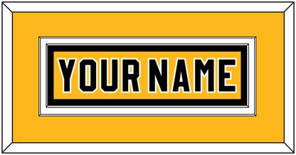 Pittsburgh Nameplate - Alternate Gold (1980-1981) - Signature Tier 2