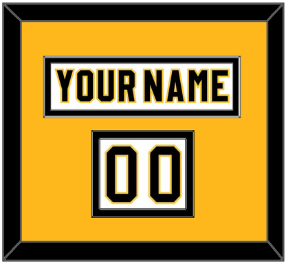 Pittsburgh Nameplate & Number (Shoulder) - Home White (1980-1981) - Signature Tier 3