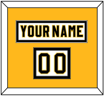 Pittsburgh Nameplate & Number (Shoulder) - Home White (1980-1981) - Signature Tier 3